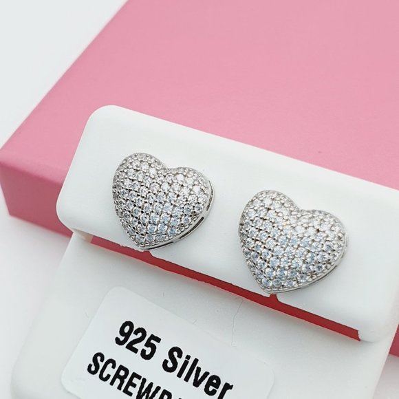 "925 Sterling Silver Cubic Zirconia Earrings, U19254604